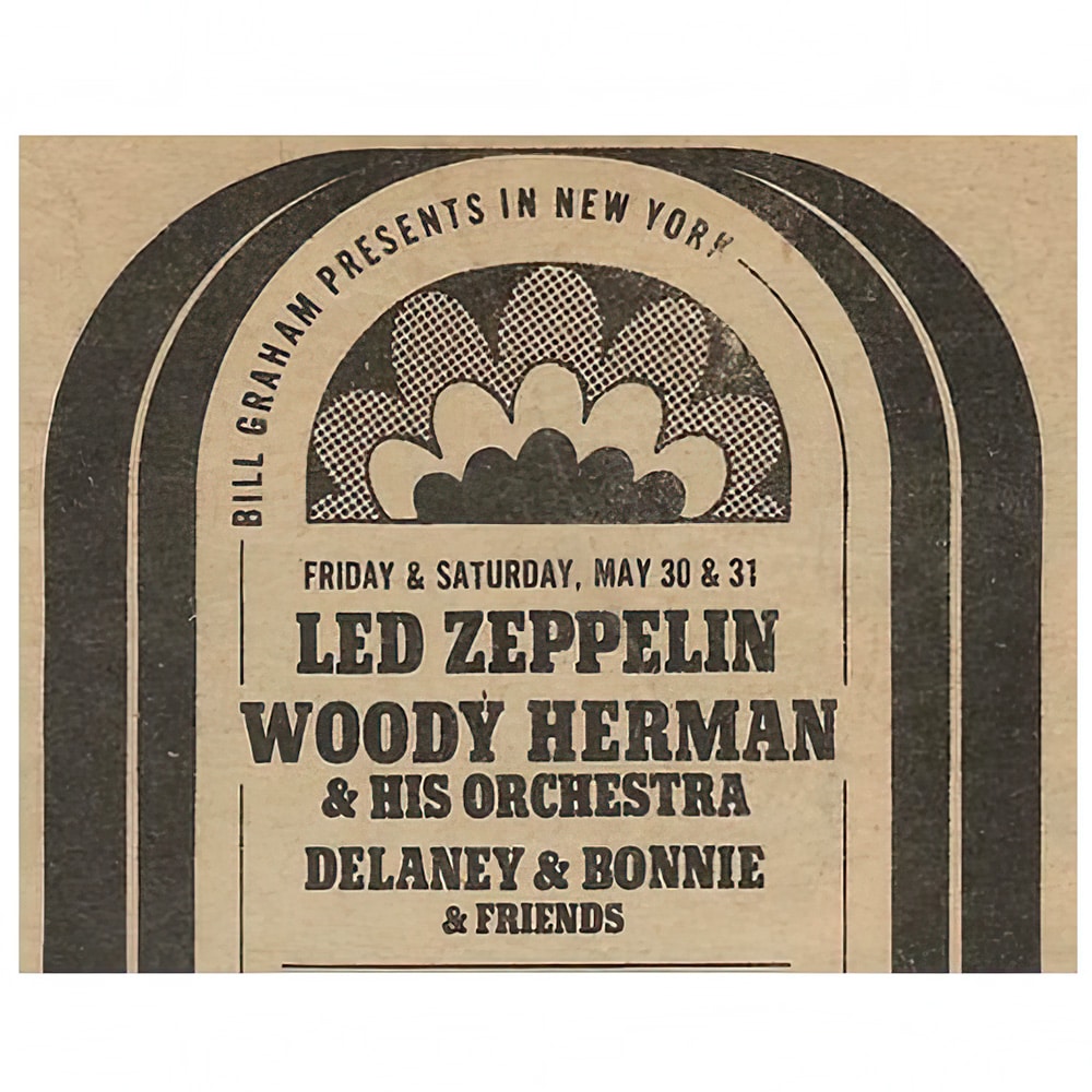 Concert Advertisement <br>1969.05.30 <br>New York, NY (Ad)
