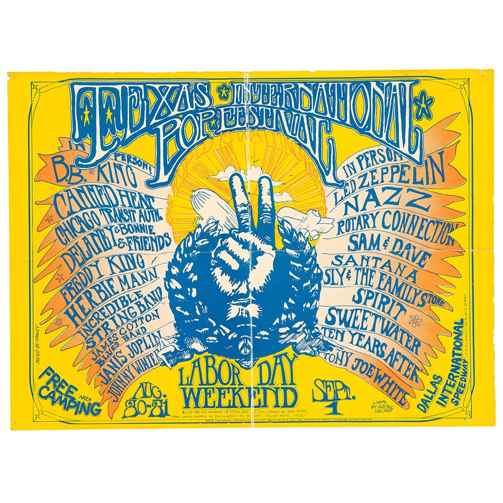 Concert Advertisement <br>1969.08.31 <br>Lewisville, TX (Poster)