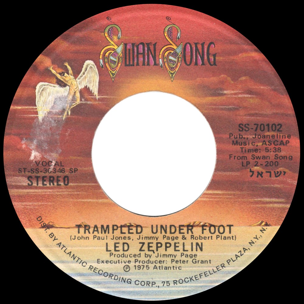 Single <br>Israel (SS-70102) <br>Trampled Under Foot / Black Country Woman (Promo #1)