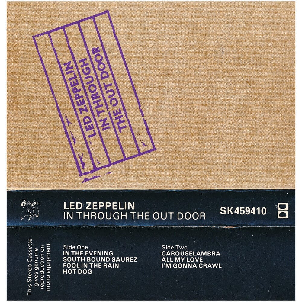 Cassette <br>In Through The Out Door <br>UK (SK 459410) #1 - Image 2
