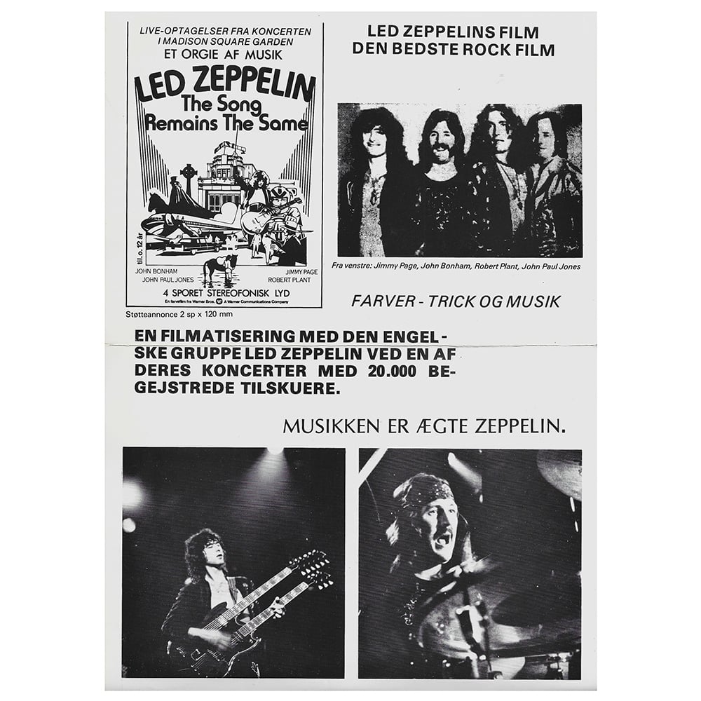TSRTS (1977) <br>Press Sheet (Denmark) - Image 2