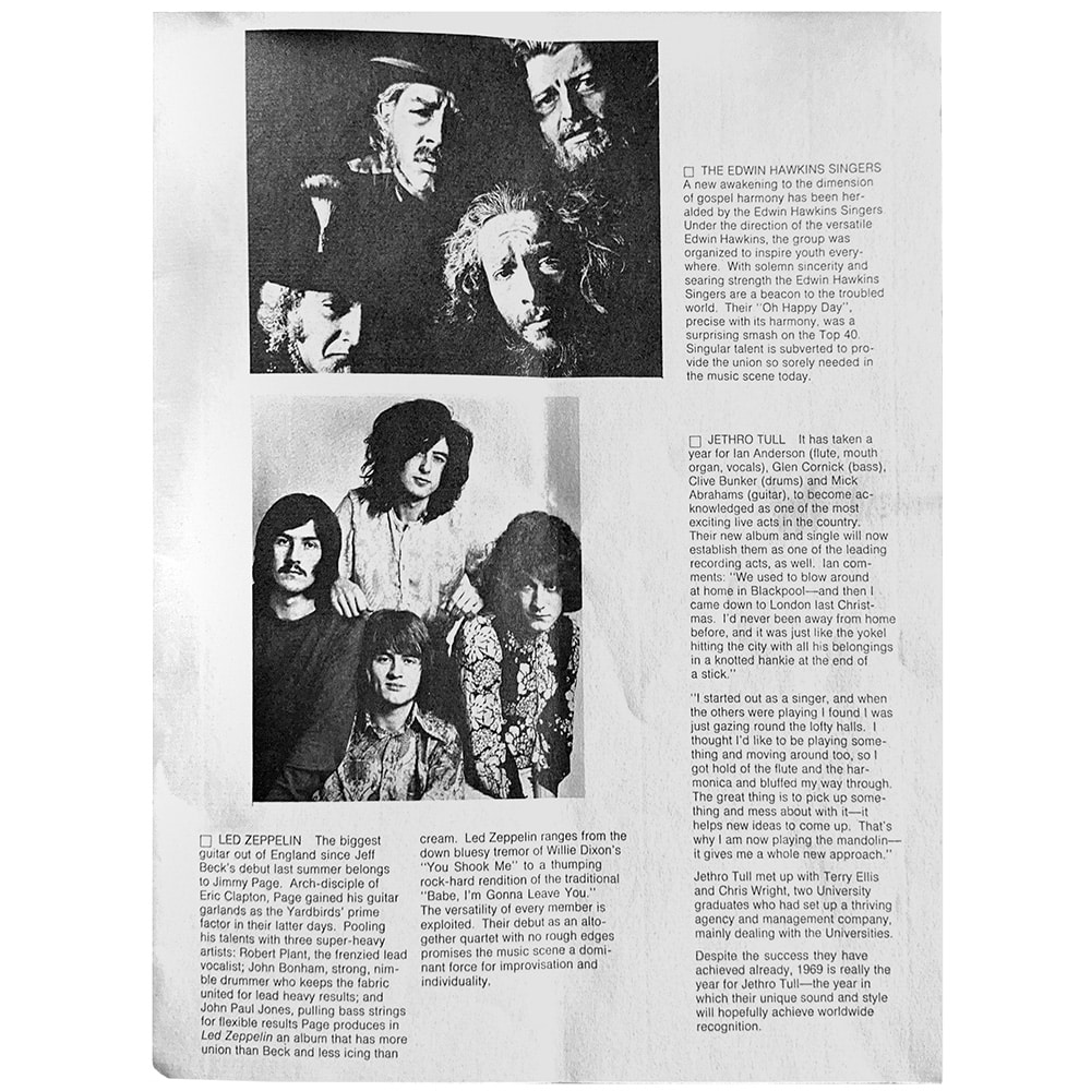 Program <br>1969.07.12 <br>Spectrum Summer Pop Festival, Philadelphia, PA - Image 2