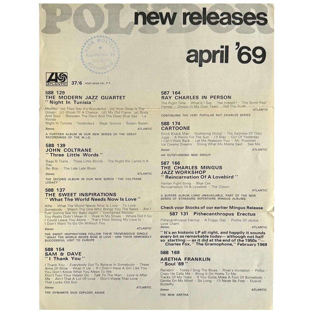 Led Zeppelin (1969) <br>Flyer, Polydor LP release (UK) - Image 2