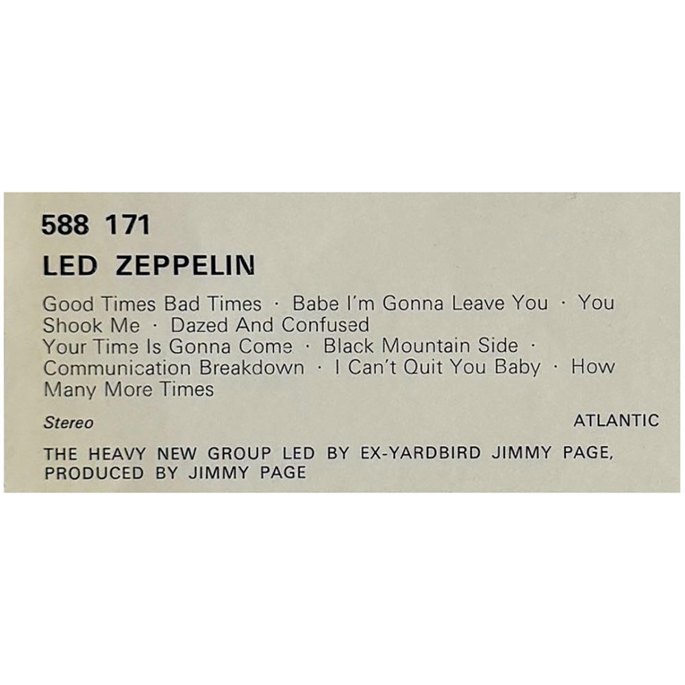 Led Zeppelin (1969) <br>Flyer, Polydor LP release (UK) - Image 3