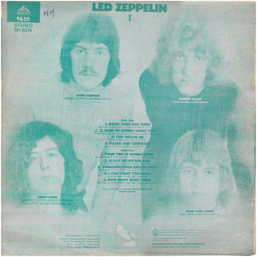 LP <br>Led Zeppelin <br>South Korea (1618) #2 - Image 2