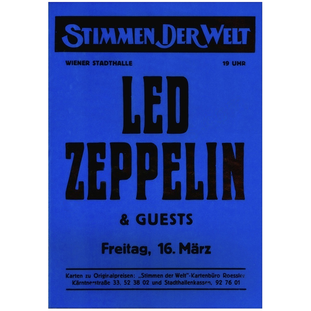 Concert Advertisement <br>1973.03.16 <br>Vienna, AT (Poster) #3