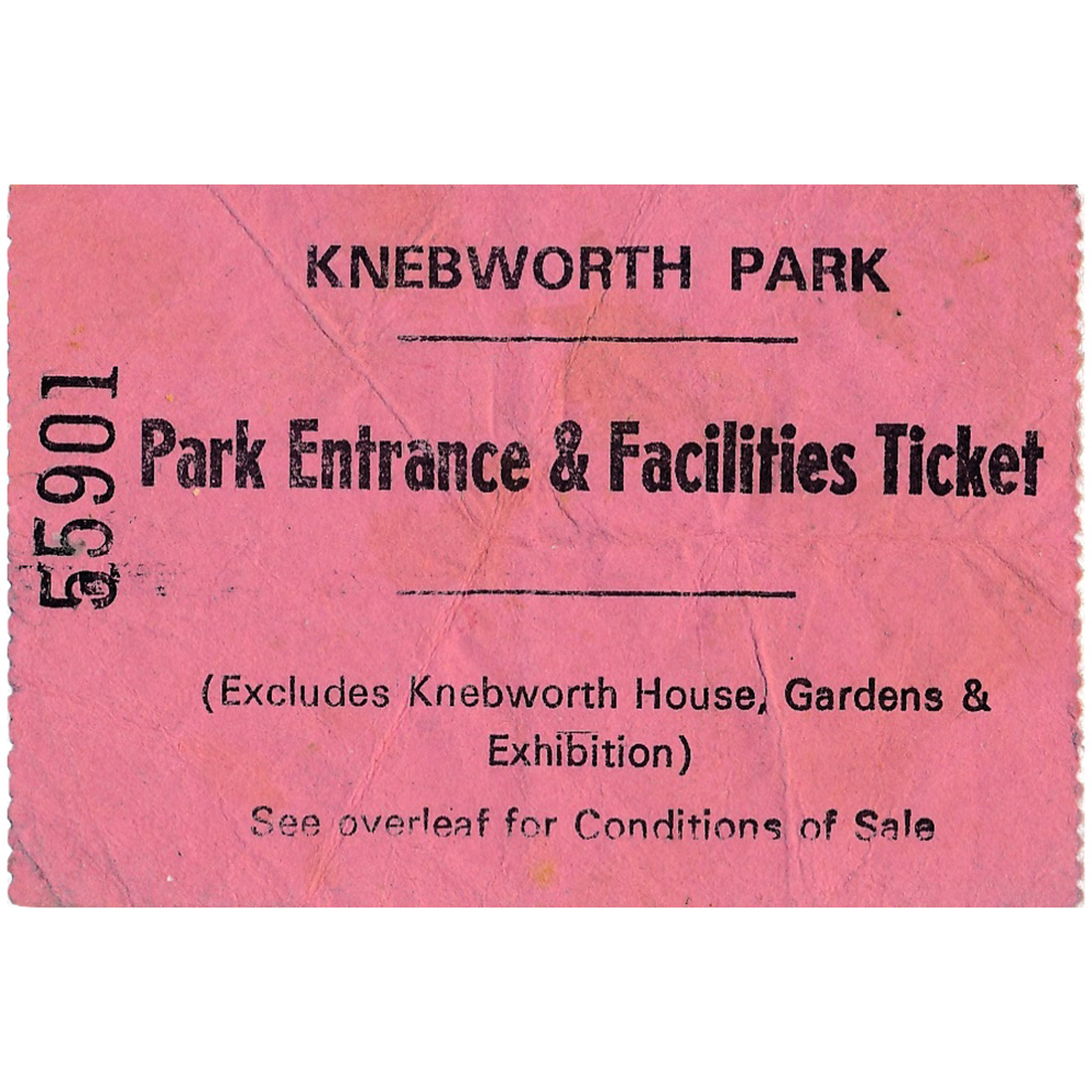 Concert Pass <br>1979.08.04 <br>Knebworth, Vehicle