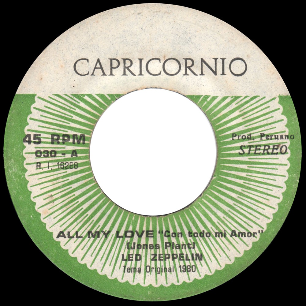 Single <br>Peru (030) <br>All My Love / Rise (Promo #3) - Image 3