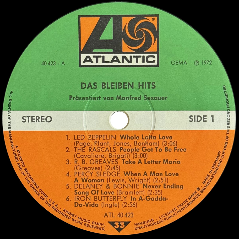 LP <br>Das Bleiben Hits <br>Whole Lotta Love <br>Germany (40 423) - Image 3