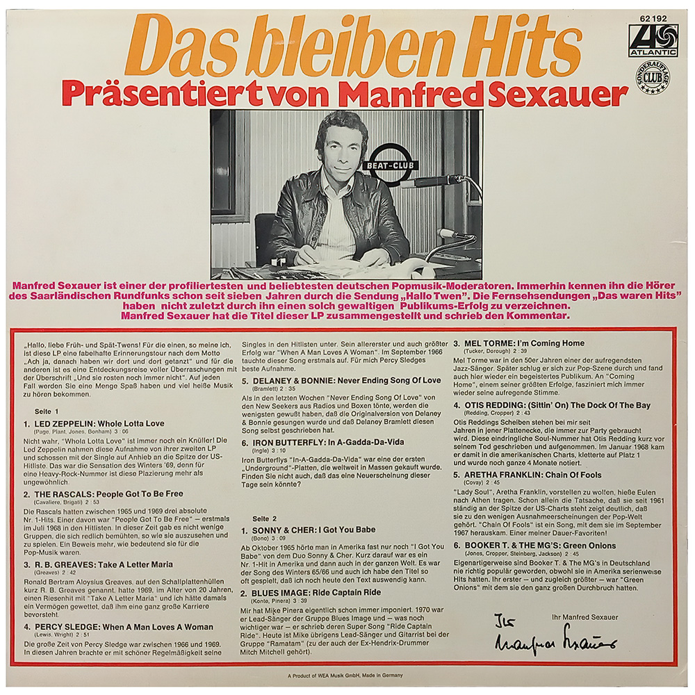 LP <br>Das Bleiben Hits <br>Whole Lotta Love <br>Germany (62 192) - Image 2