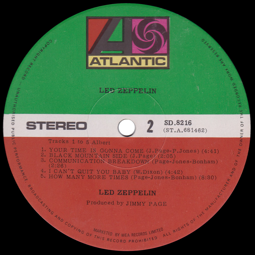 LP <br>Led Zeppelin <br>New Zealand (SD 8216) #3 - Image 4