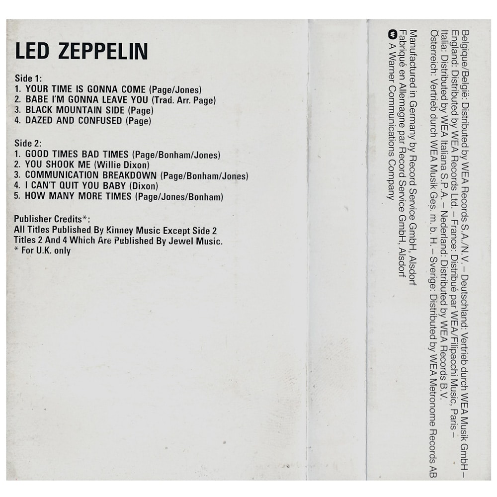 Cassette <br>Led Zeppelin <br>Germany (K 440 031) #3 - Image 3