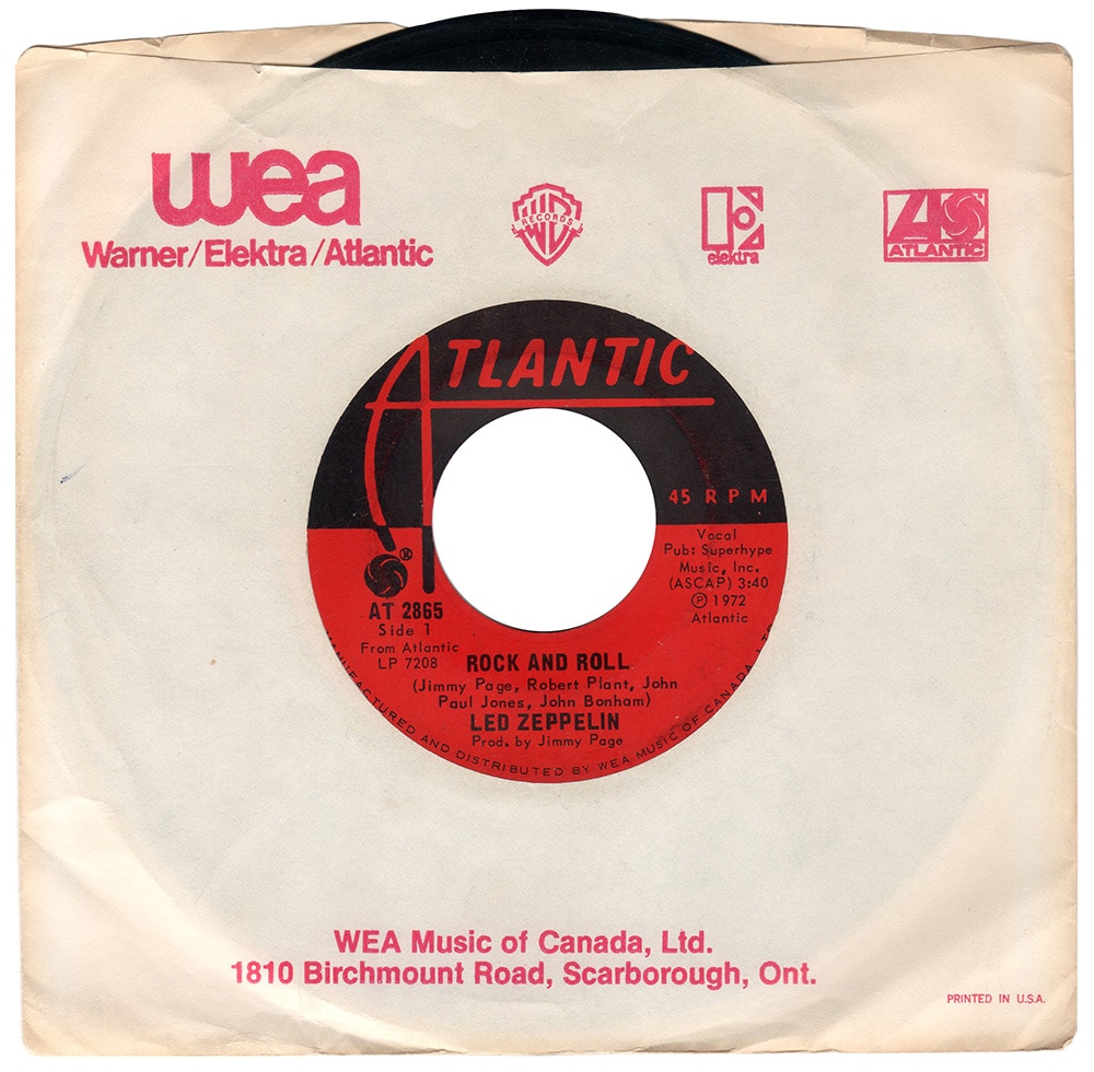 Single <br>Canada (AT 2865) <br>Rock and Roll / Four Sticks (#3)