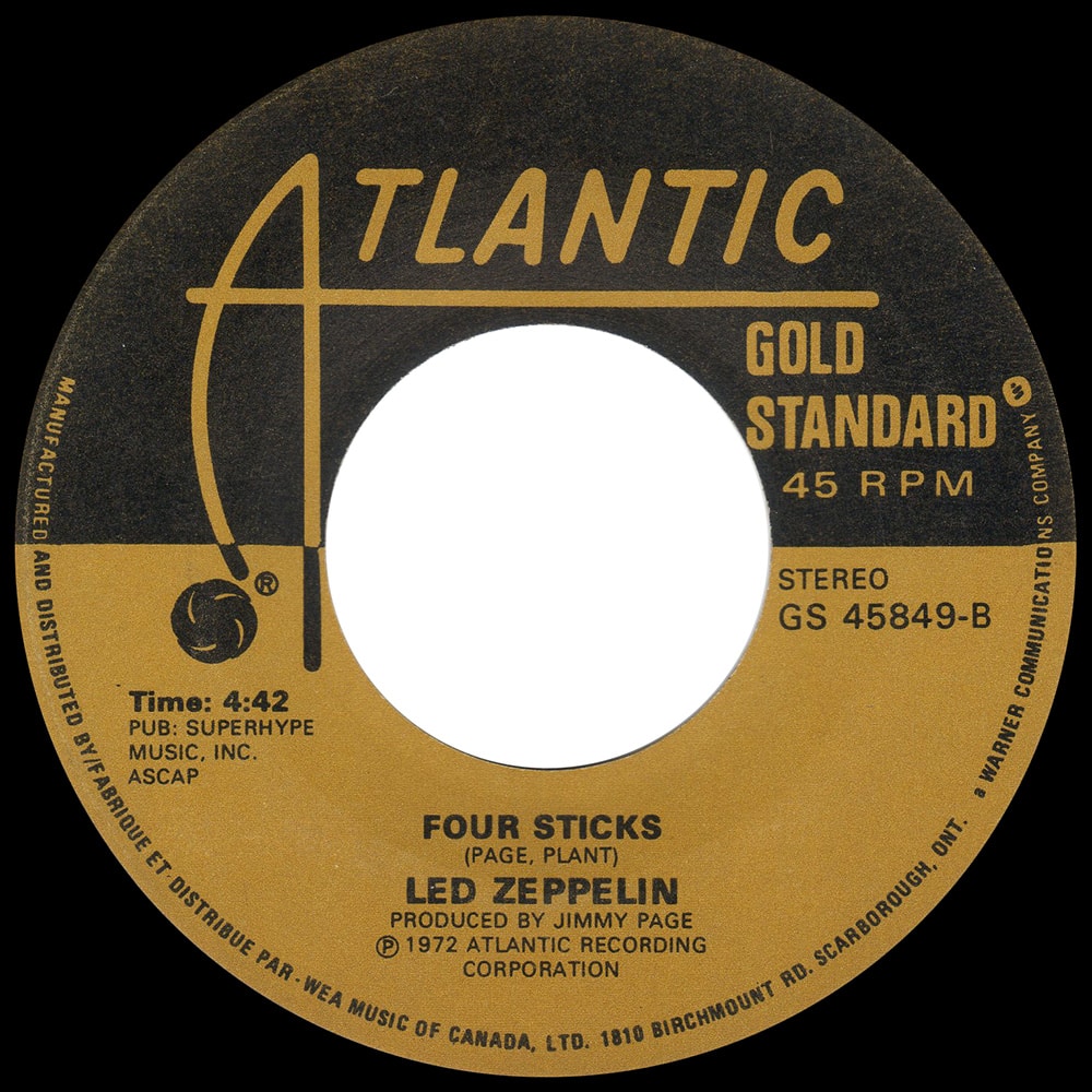 Single <br>Canada (GS 45849) <br>Rock and Roll / Four Sticks (#3) - Image 3