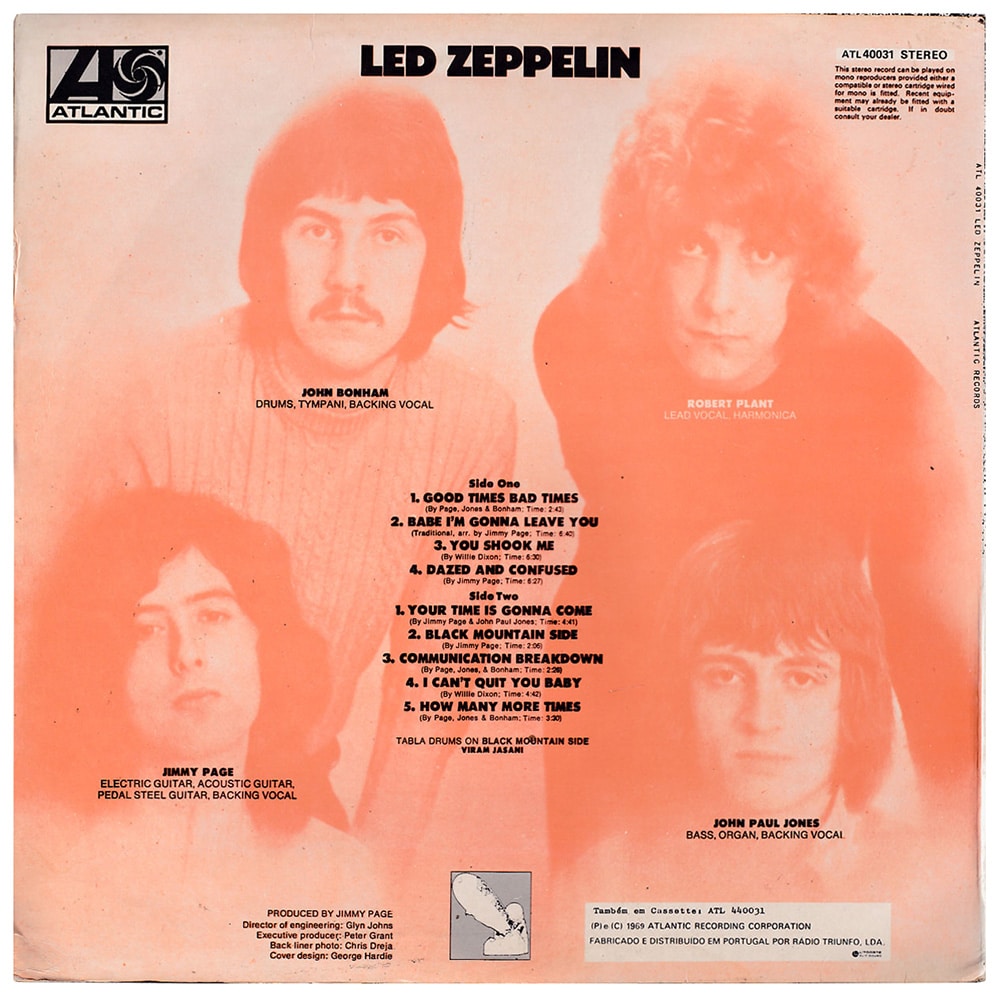 LP <br>Led Zeppelin <br>Portugal (ATL 40031) #1 - Image 2