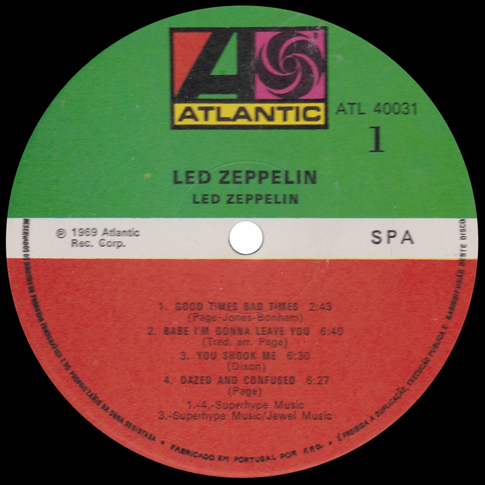 LP <br>Led Zeppelin <br>Portugal (ATL 40031) #3 - Image 3