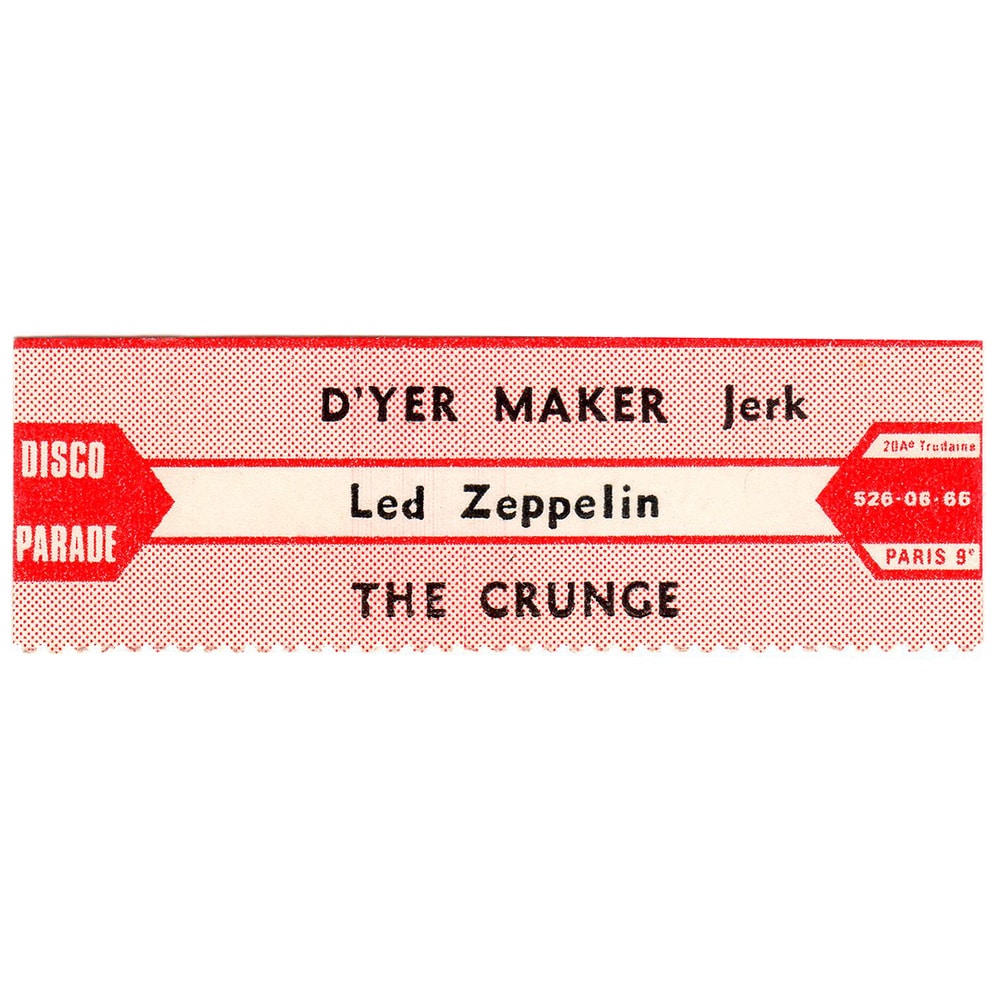 D'yer Mak'er (1973) <br>Jukebox Strip (France)