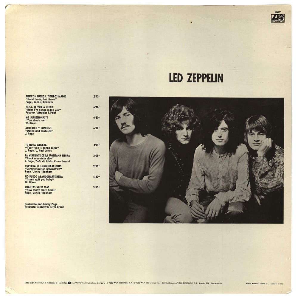 LP <br>Led Zeppelin <br>Spain (40031) #1 - Image 2