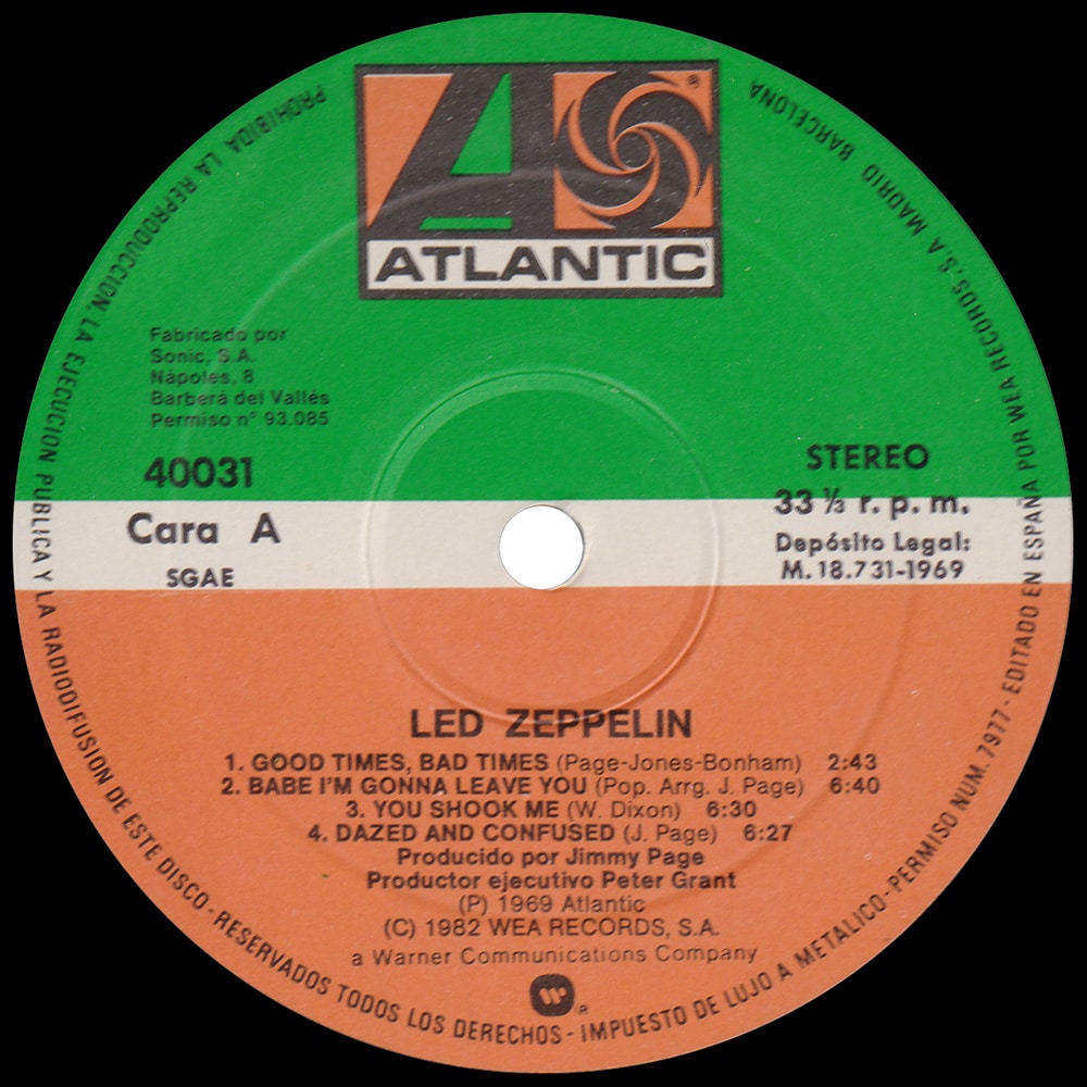 LP <br>Led Zeppelin <br>Spain (40031) #1 - Image 3