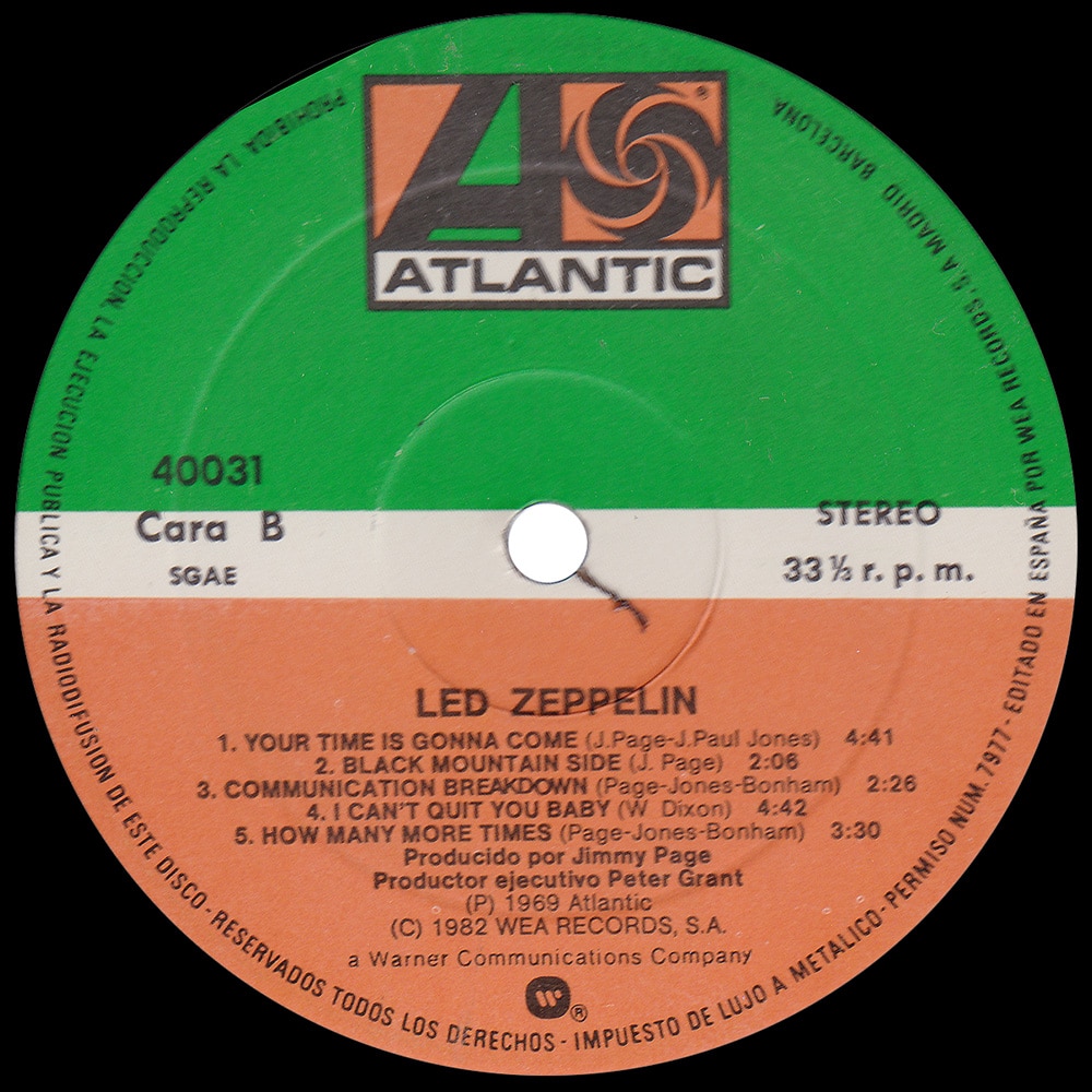LP <br>Led Zeppelin <br>Spain (40031) #1 - Image 4
