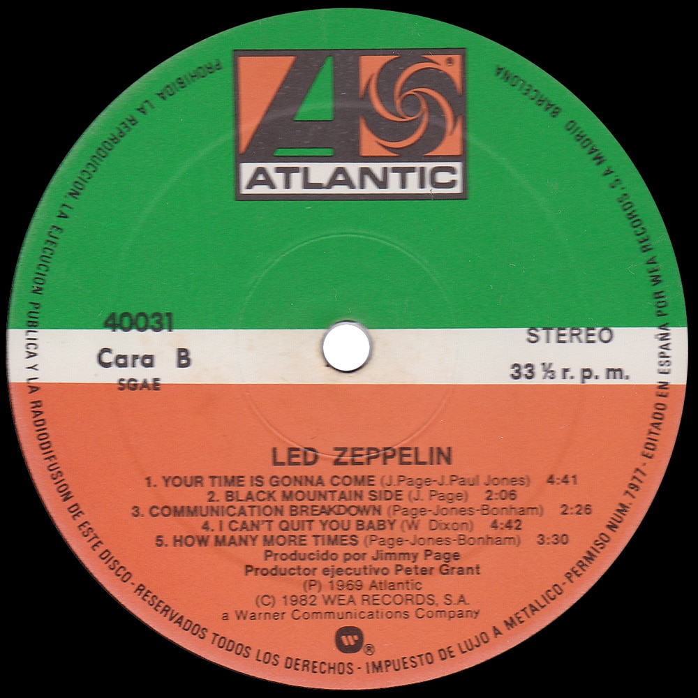LP <br>Led Zeppelin <br>Spain (40031) #3 - Image 4