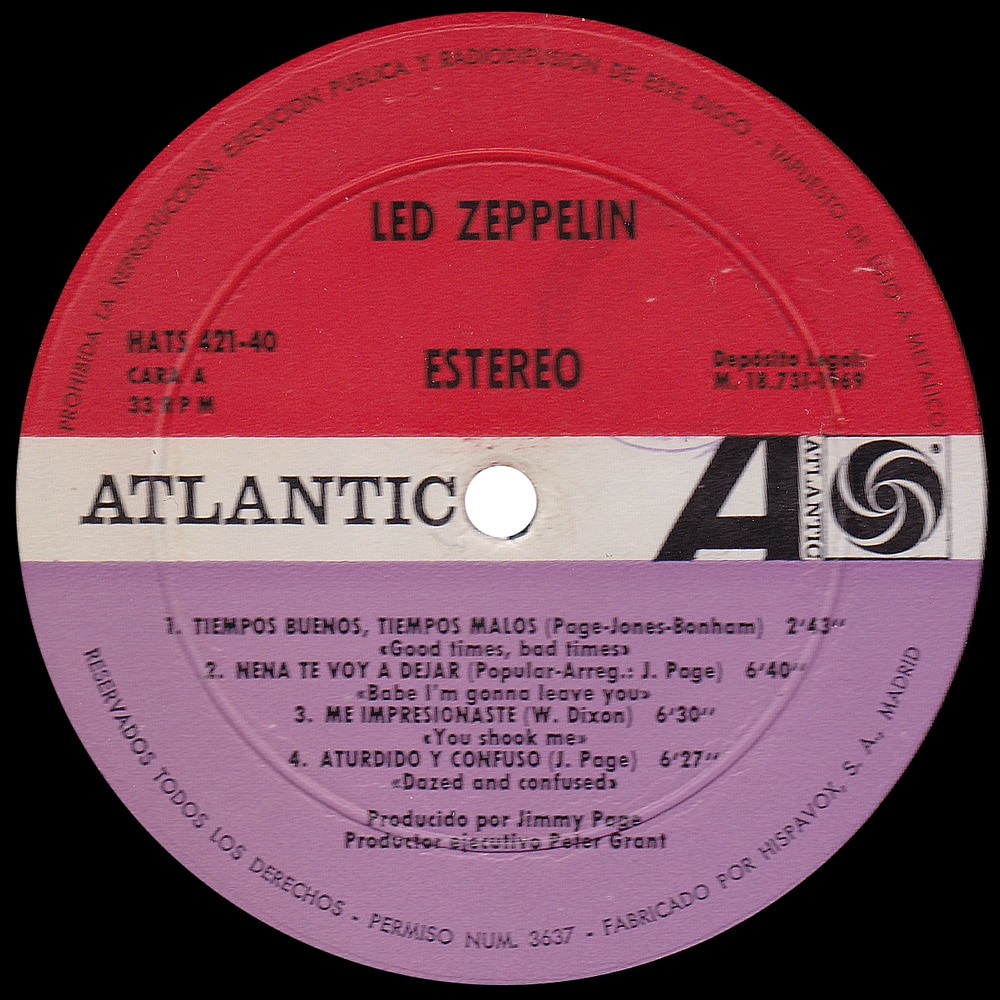 LP <br>Led Zeppelin <br>Spain (HATS 421-40) #03 - Image 3