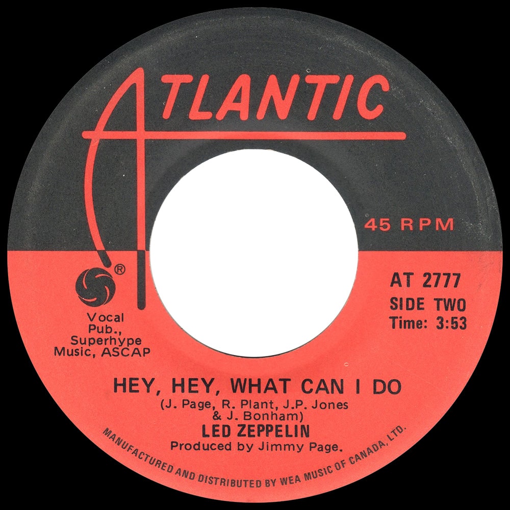 Single <br>Canada (AT 2777) <br>Immigrant Song / Hey, Hey, What Can I Do (#3) - Image 3