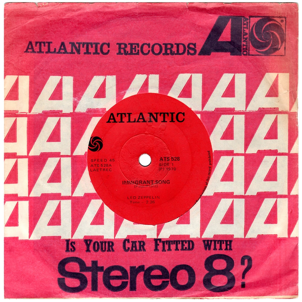 Single <br>South Africa (ATS 528) <br>Immigrant Song / Friends (#1)