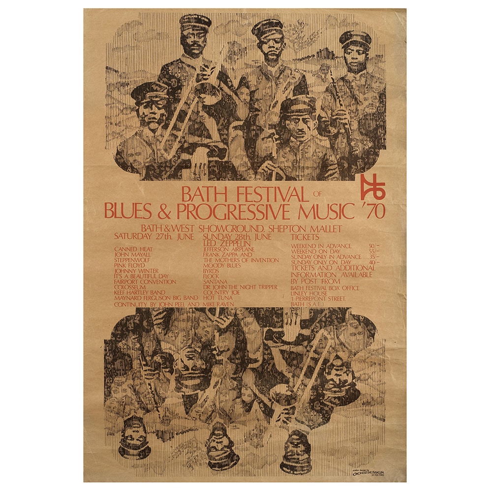Concert Advertisement <br>1970.06.28 <br>Bath Festival, UK (Poster) #5