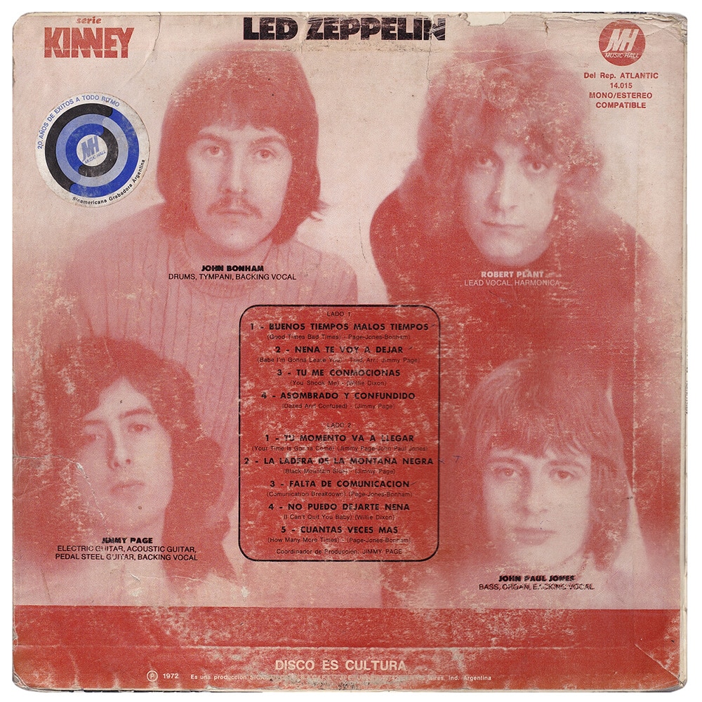LP <br>Led Zeppelin <br>Argentina (14.015) #4 - Image 2
