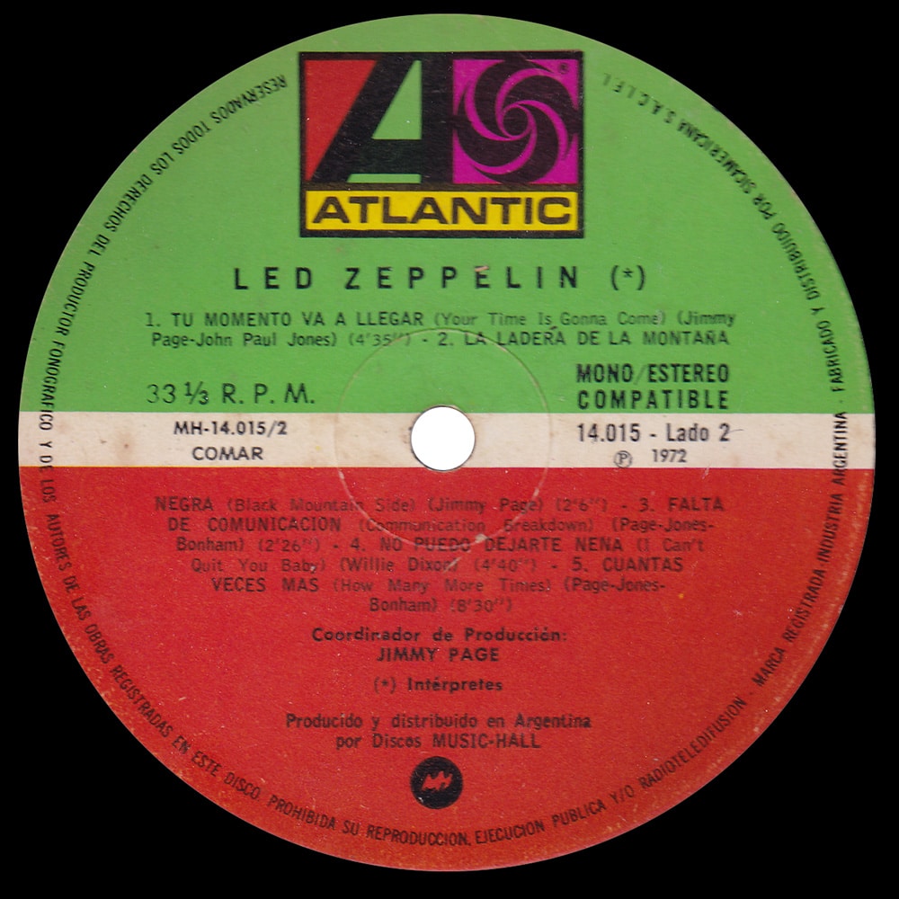 LP <br>Led Zeppelin <br>Argentina (14.015) #4 - Image 4