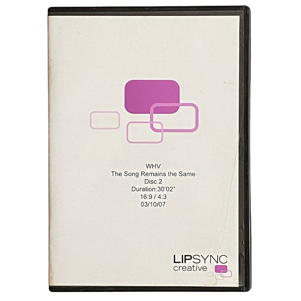 TSRTS (2007) <br>DVD, Post Production Sampler (UK)